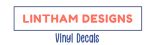 Lintham Designs Vinyl Decals banner