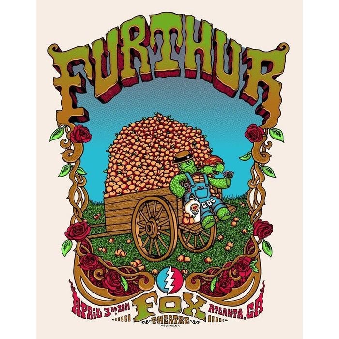 Turtle Gd Turtle Grateful Dead Tour Poster
