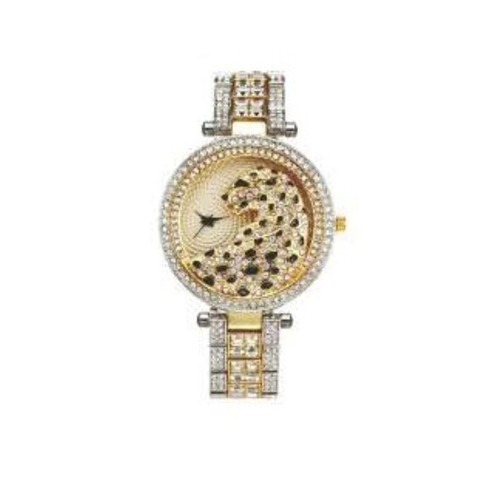 Two Tone Gold & CZ Diamond Leopard BLING Watch on eBid  display picture 3