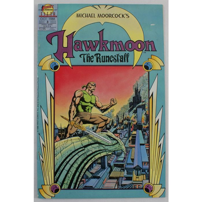 Hawkmoon THE RUNESTAFF #3 October 1988 First Comics