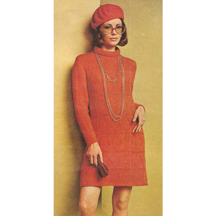 purl knit dress Bethany Merino Wool Ribbed Swing Dress