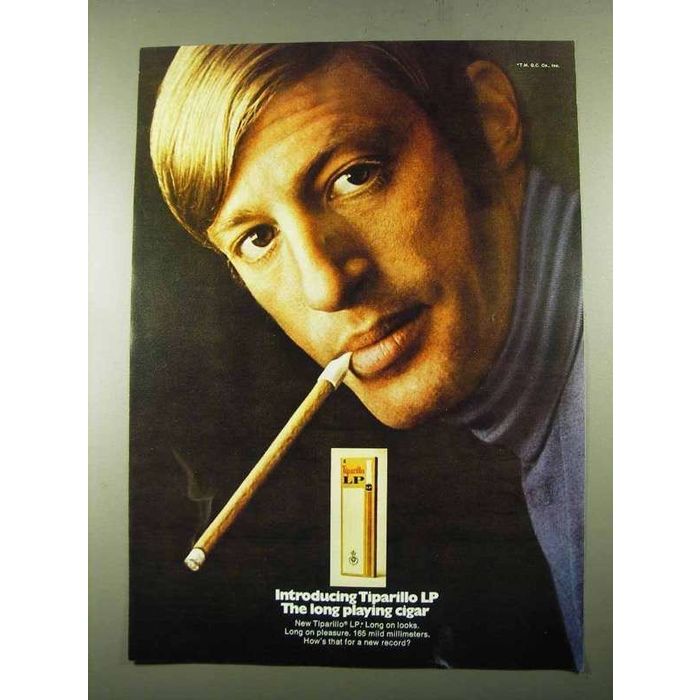 cigars cigarettes tiparillos 1969 Tiparillo LP Cigar Ad - The Long Playing Cigar on eBid United States