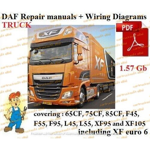Daf Trucks Repair Service Manuals And Wiring Diagrams Schematics Collection On Ebid United States 206505240 Daf Trucks Repair Service Manuals And, Daf Xf 105 Wiring Diagram Pdf