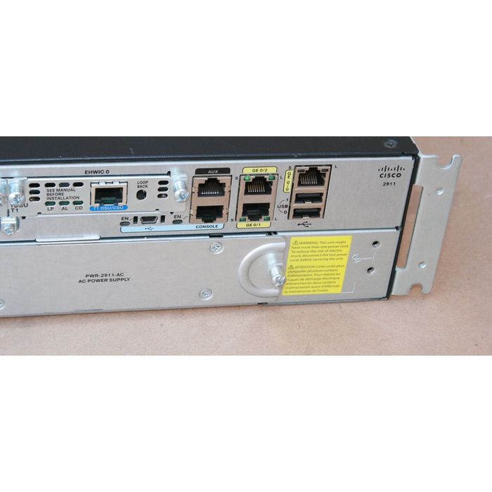 Cisco 2900 Integrated Services Router 2911 CISCO2911/K9, 3 x