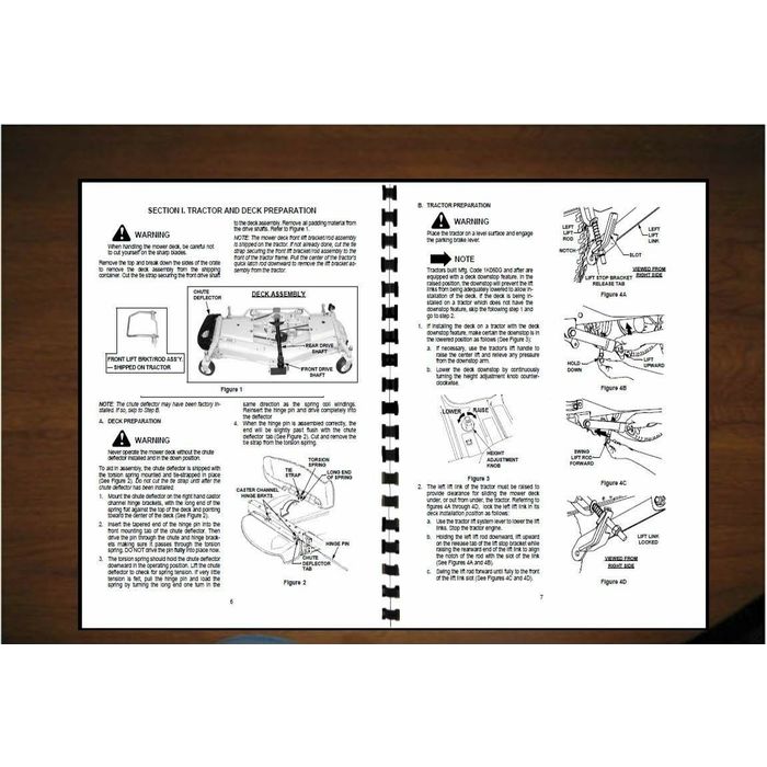Cub Cadet 48" & 54" Mower Deck Operator's Manual Model 190-289-100 /190-290-100 