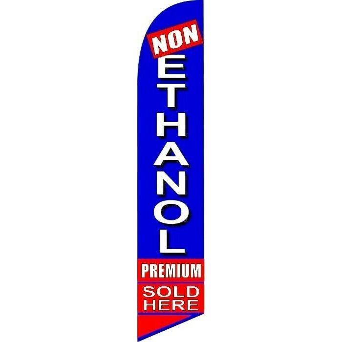 thumbnail image 2 of "NON ETHANOL PREMIUM FUEL" Feather Swooper Flag Banner For Gas Station - 8839 2 of 5