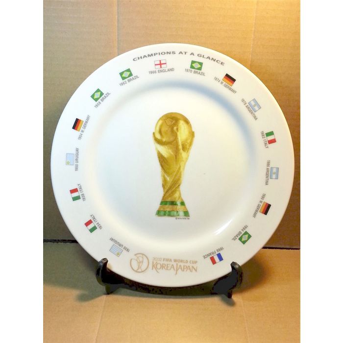 2002 Fifa World Cup Korea Japan Commemorative Plate (Trophy
