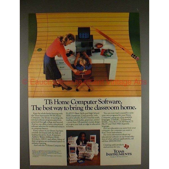 1983 Texas Instruments TI 99/4A Computer Ad, Bill Cosby on eBid United ...