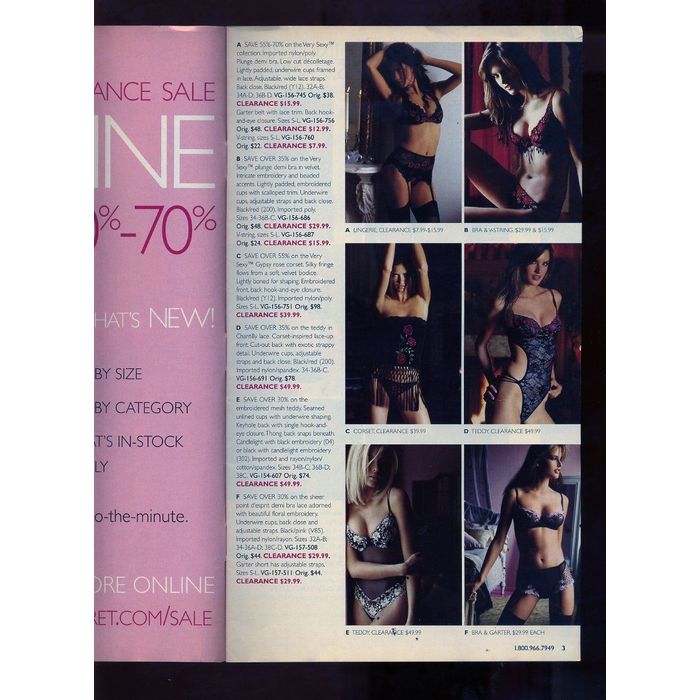 DANIELA PESTOVA Clearance 2002 Dec. Victoria's Secret