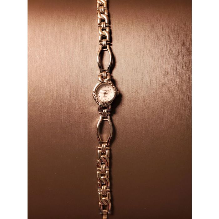 Capezio Ladiess Watch-Silver Case & Link Band - White Face  display picture 3