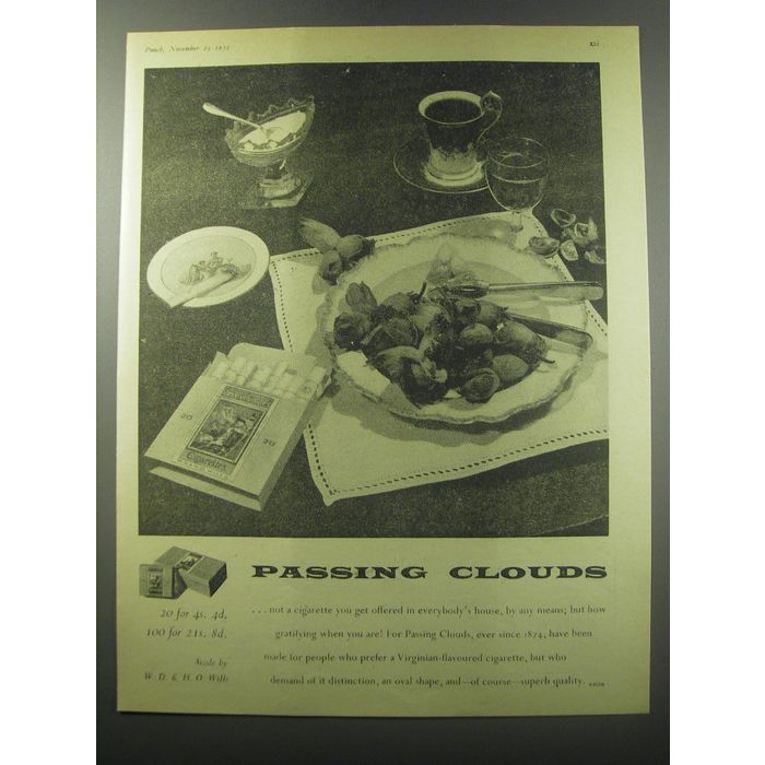 can you still buy passing cloud cigarettes 1955 Passing Clouds Cigarettes Ad - Passing Clouds on eBid United Kingdom