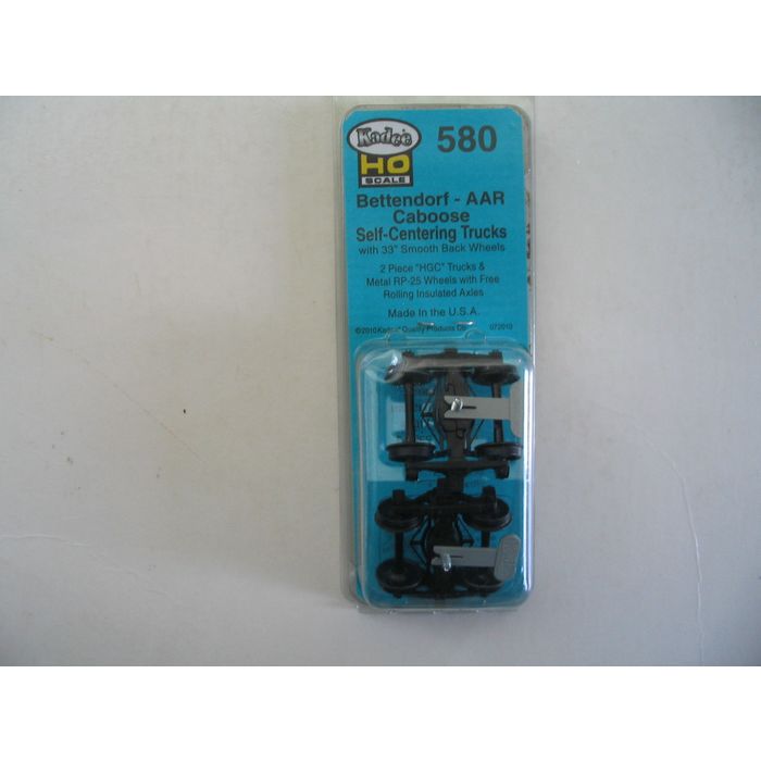 thumbnail image 2 of Kadee HO Scale #1581 Bettendorf T Section Caboose Trucks – Code 88 Wheels (Mint Condition) 2 of 4