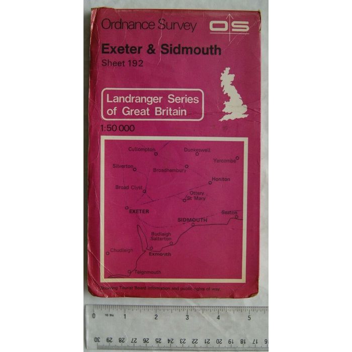 Exeter Os Map With Grid Numbers .pdf 1974 OS Landranger Map Sheet 192 Exeter & Sidmouth on eBid Belgium ...