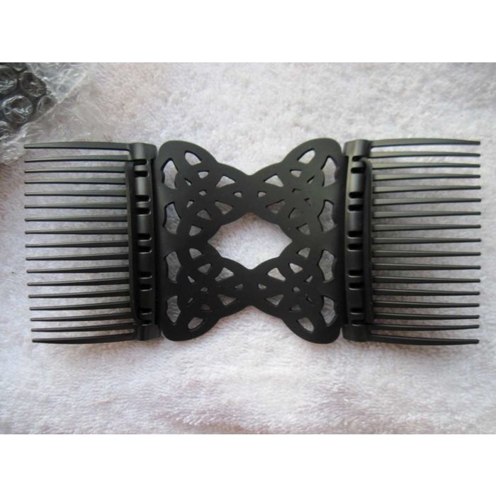 scunci Black Hair Comb Clip Set Scunci Plastic Side Hair Combs, Multicolor, 12 Count  main image 3
