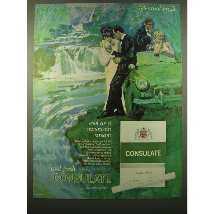consulate cigarettes singapore Vintage Containers and Smoking Memories 1965 Consulate Cigarettes Advertisement -