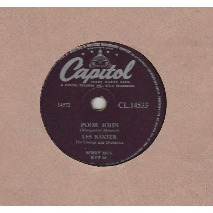 Poor John / Theme from Helen of Troy Les Baxter & Orchestra 1956 on ...
