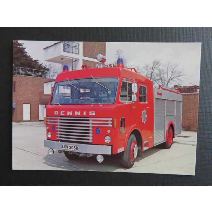 Dennis R Series Water Tender Ladder Fire Appliance Series Postcard No 4 ...