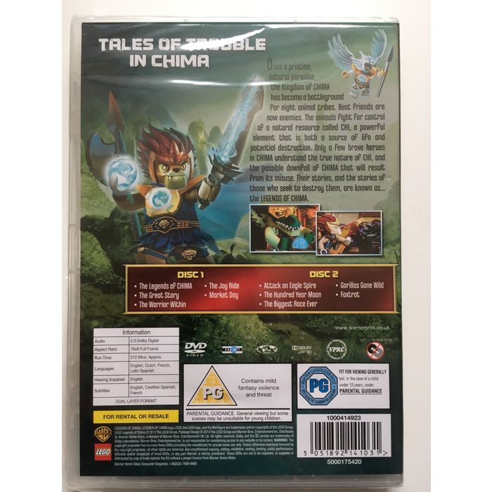 LEGO LEGENDS OF CHIMA (DVD, 2014) 5051892141031 on eBid