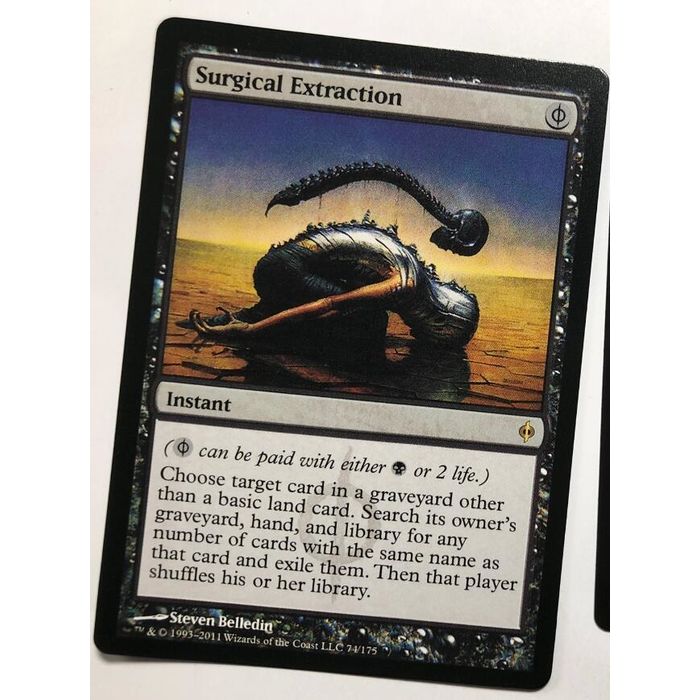 mtg cards like surgical extraction Altered Art and library for all cards with the same name as that card and exile them Why Unmoored Ego Is Better