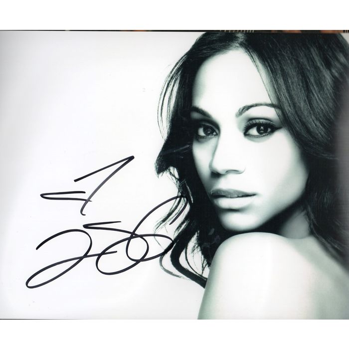 Autographed Zoe Saldana 8 x 10 Photo Signed on eBid United States