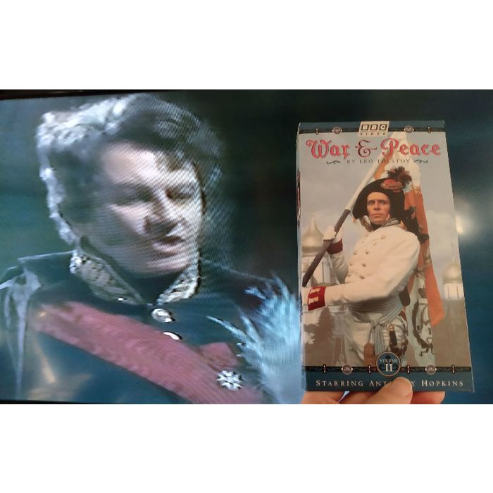 BBC LEO TOLSOY'S WAR & PEACE 6 VHS VIDEOTAPE BOX SET ANTHONY