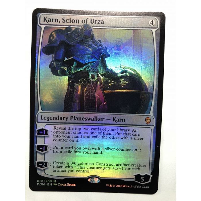 mtg urza planeswalker card Karn, Scion Of Foil Dominaria Proxy Gp Fnm Playable Holo Foil on eBid United States Scan the pin with our app to hear music and then tap for the selfie and downloadable wallpaper when the card text changes. Amazon.com: Magic: the Gathering -