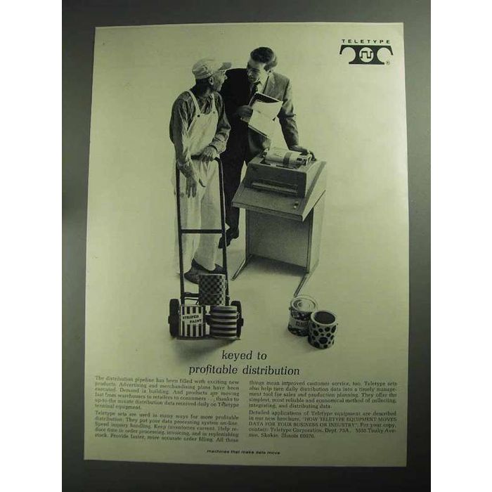 1968 Teletype Equipment Ad - Profitable Distribution on eBid United ...