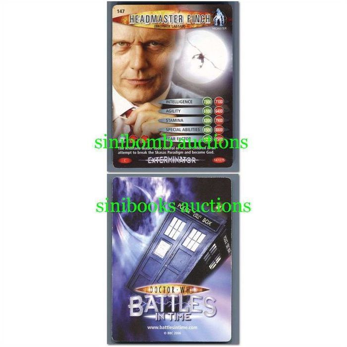 DR 147 HEADMASTER FINCH WHO BATTLES IN TIME NO
