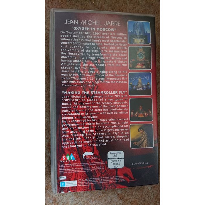 (未使用･未開封品)Oxygen [VHS] Sale JEAN MICHEL JARRE OXYGEN IN MOSCOW+documentary 98 RUSSIA