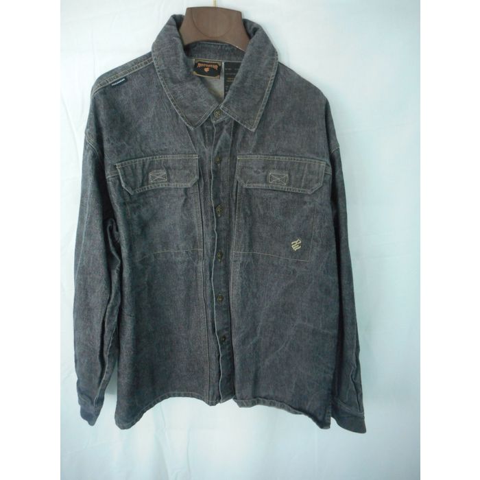 Jacket BLACK Denim ROCAWEAR Size LARGE 