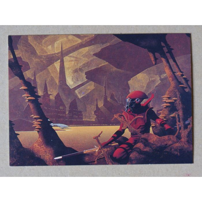Roger Dean Base trading Card # 75 Brataccas City (A) 1993 FPG art