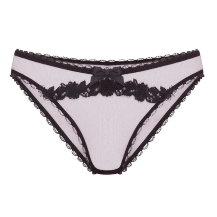 AGENT PROVOCATEUR Lianne Brief Burgundy/Black Size AP 3 BNWT