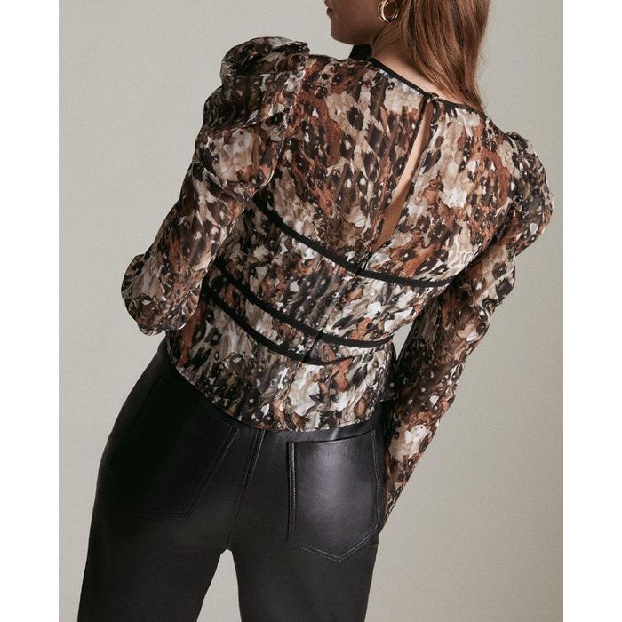KAREN MILLEN 日本未入荷 アニマル ティアード ティアード 日本未入荷☆Karen Millen ゼブラ柄ティアードワンピース (Karen