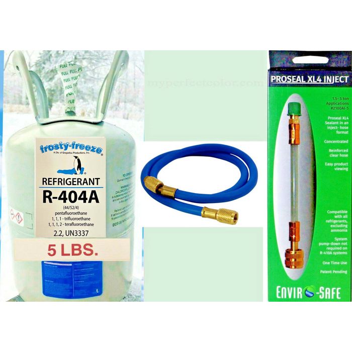 r404a, 404a, r-404a, 5 Lb. ProSealXL4 &amp; Hose Refrigerant Sealed 