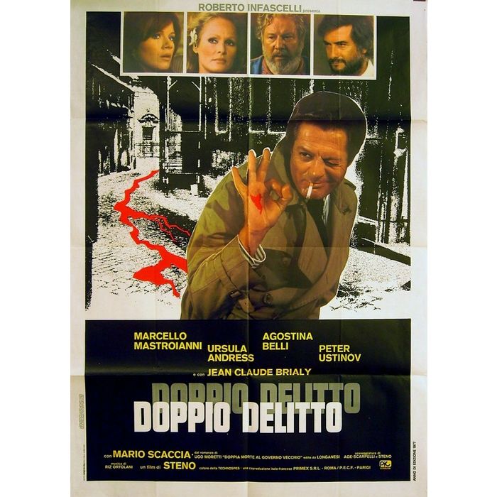 DOUBLE MURDER 1978 Marcello Mastrioanni, Ursula Andress ITALIAN POSTER ...
