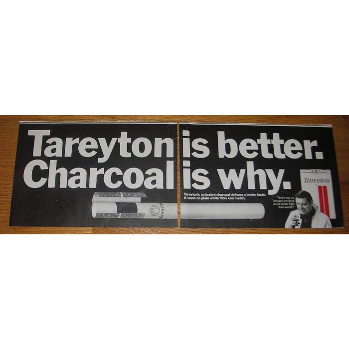 tareyton cigarettes charcoal filter 1970s 100s TELEVISION COMMERCIAL XD38614r Tareyton Charcoal Filter King Size