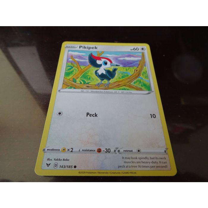 pokemon pikipek card cards (International TCG) TCG Collector Lost Thunder Type Pikipek - 143/185 - Vivid