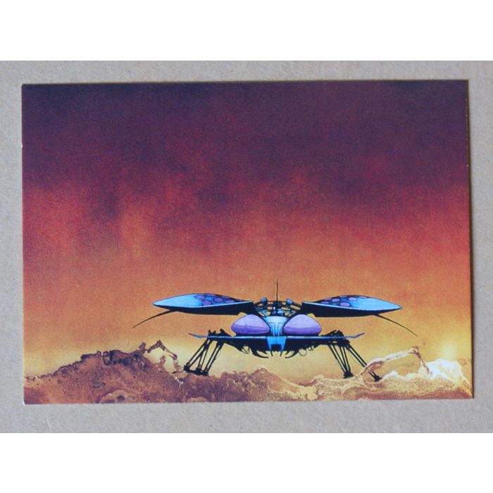 Roger Dean Base trading Card # 6 Scarab Landing (A) 1993 FPG art