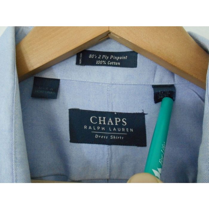 chaps ralph lauren dress shirts Chaps by Ralph Lauren Men's Easy Care Long Sleeve Classic Plaid Woven Shirt Green / 3XL