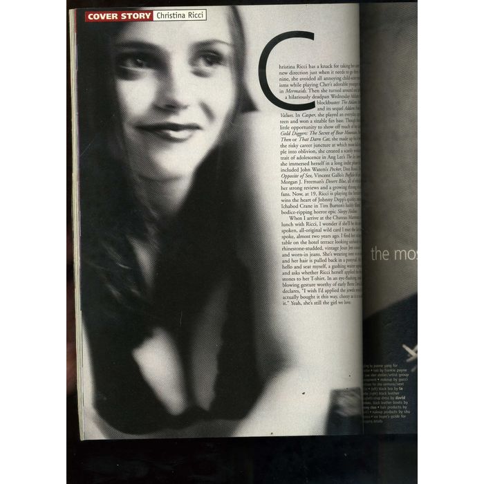 Interview Magazine 1999 12 表紙 クリスティーナリッチ