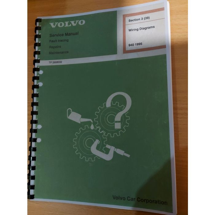 Used 1994 Volvo 940 Wiring Diagrams & Schematics Set – Factory Electrical Manual