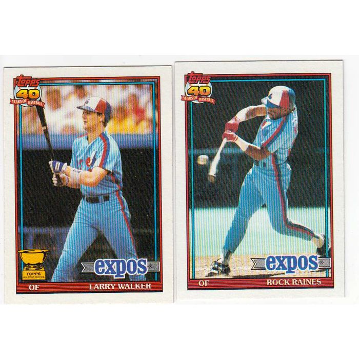 Pick Your Year: 1980 To 2005 Topps Montreal Expos Baseball Team Card Sets - Vintage MLB Trading Cards 6 thumbnail image