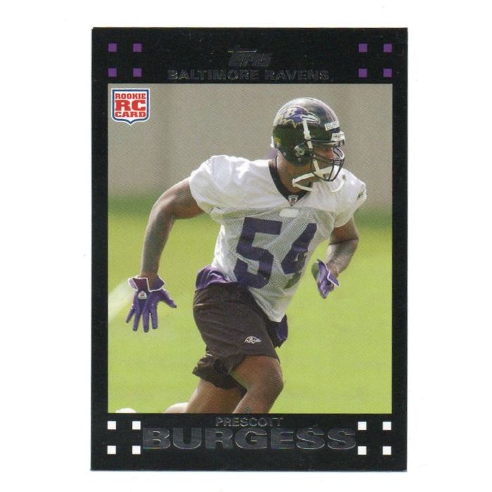 NFL 2007 Topps 372 Prescott Burgess RC / Baltimore Ravens on eBid