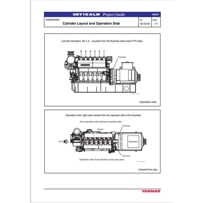 Yanmar 6EY18LW 6EY18ALW Project Guide 2011 0GEY1G00300 PDF on eBid