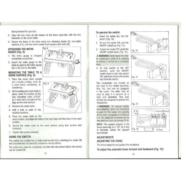 Manual Mastercraft 54-6938-6 Router 
