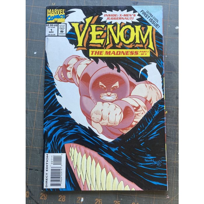 T-shirt Vintage Marvel 1993 - Venom Et Juggernaut - Graphisme BD - Taille XL - Coton USA