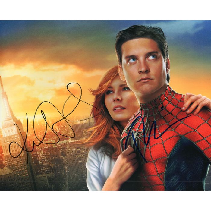 Autographed Tobey Maguire & Kirsten Dunst 8 x 10 Photo Signed on eBid