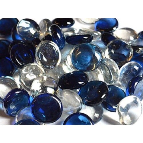Purple Plum Crystal Glass Pebble Mix 20mm Various Weights Home Garden Wedding