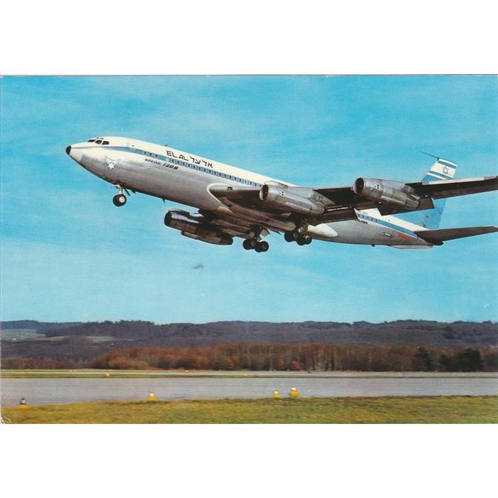 El Al Boeing B720B Civil Aircraft Postcard (A22081) on eBid Europe ...
