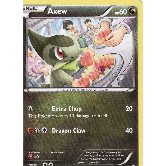 pokemon card axew - (109/162) - XY Breakthrough Retreat Cost Axew 110 SWSH09 Brilliant Stars